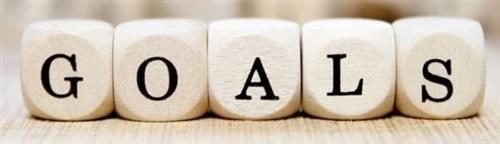 goals spelled with scrabble letters